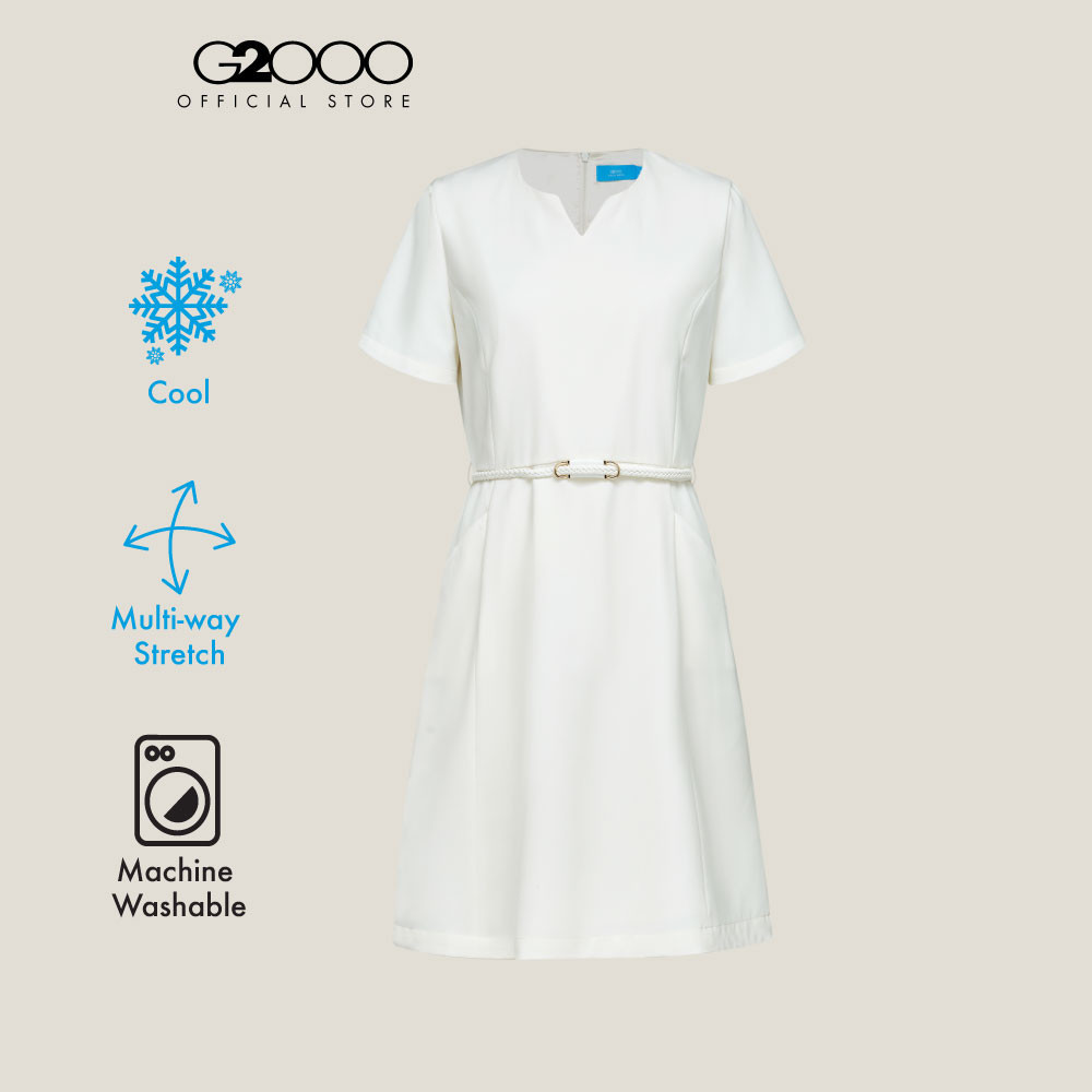 G2000 เดรสสำหรับผู้หญิง รุ่น A-Shape 5123105203 OFF-WHITE