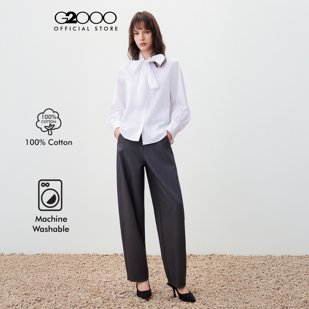 G2000 เสื้อเชิ้ตลำลองสำหรับผู้หญิง ทรง Regular Fit รุ่น 5624309100 WHITE