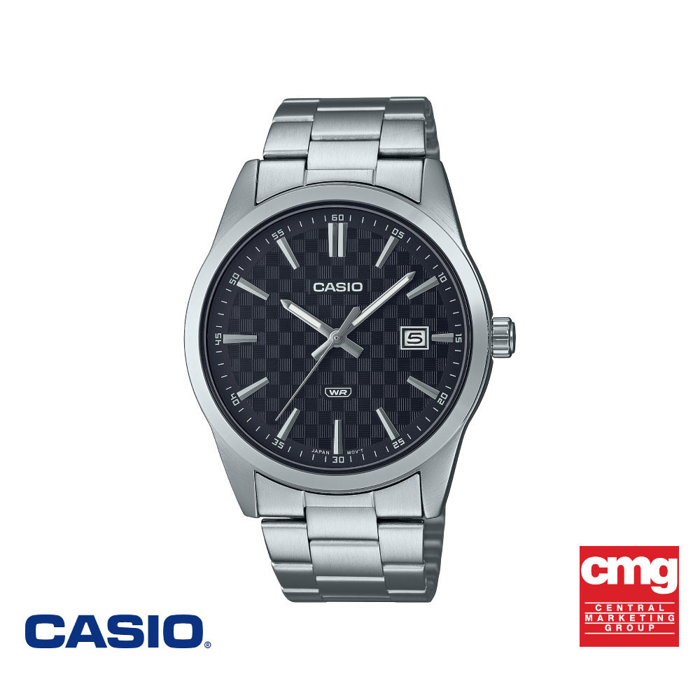 CASIO นาฬิกาข้อมือ CASIO รุ่น MTP-VD03D-1AUDF วัสดุสเตนเลสสตีล สีเงิน