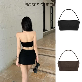 MOSESQUEEN เด็กสาวร้อนแรงเซ็กซี่ ดีไซน์เปิดหลังแบบเผยคอ ใส่ชุดในสบายๆ คลุมได้หลากหลายสไตล์ #63150
