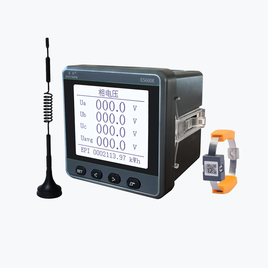 อุตสาหกรรม EastSong เกรดอุตสาหกรรม 0.5S สามเฟสความแม่นยําสูง Power Meter 6-Channel Wireless Temp Sen