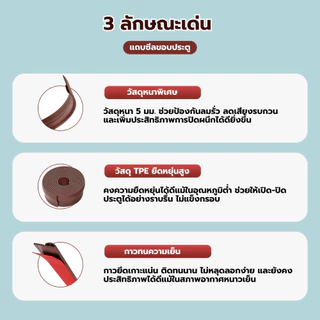 ที่ปิดช่องบานประตู คิ้วกั้นประตู คิ้วกั้นประตู ที่กั้นประตูกันฝุ่น ขอบประตูกันแอรออก กันน้ำ และแมลงสาบ ฉนวนกันเสียง