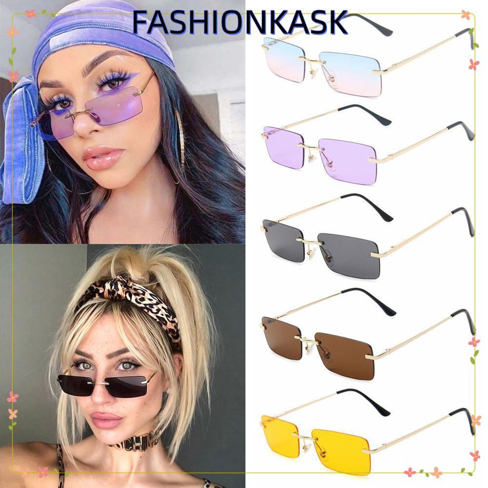 IFASHIONKA Sun Glasses UV400 Small Retro Gradient Glasses