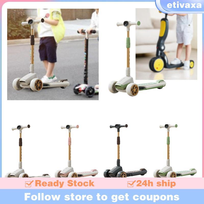 [Etivaxa] สกู๊ตเตอร์เด็ก 3 ล้อ Kick Scooter Music ของเล่นพับได้ Push Scooter Flash Holiday