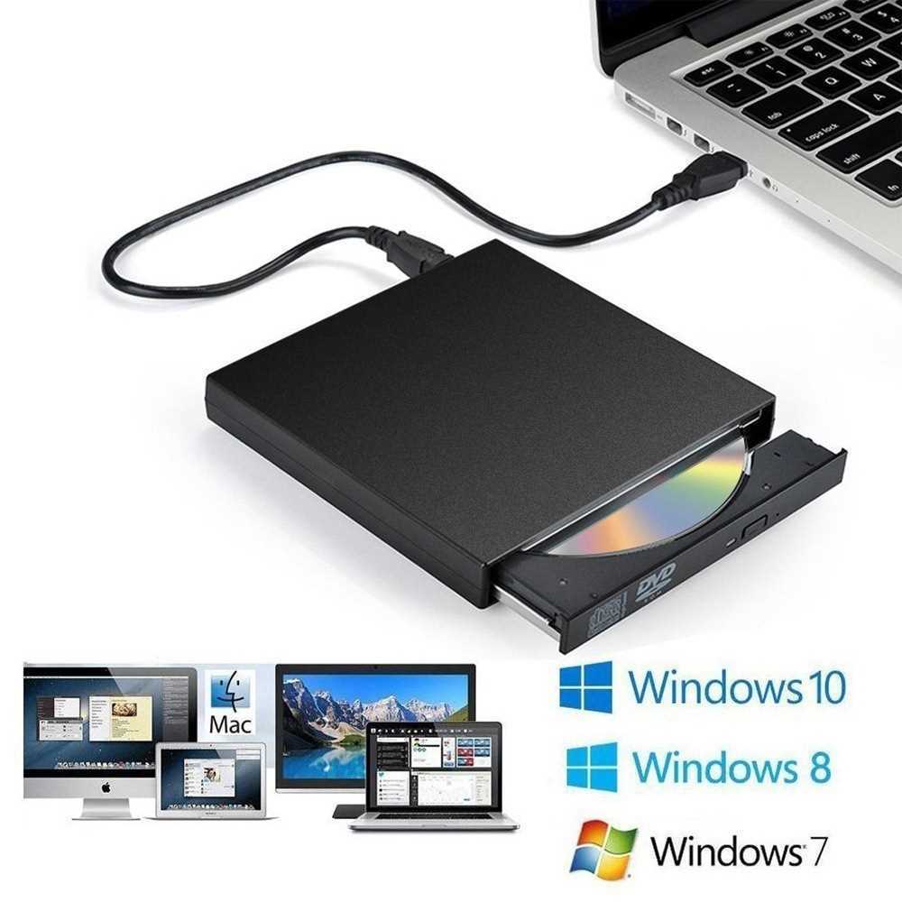 USB3.0 Universal Mobile Optical Drive ไดร์เวอร์ฟรี DVD/CD Reader Player คอมพิวเตอร์ USB3.0 Universal