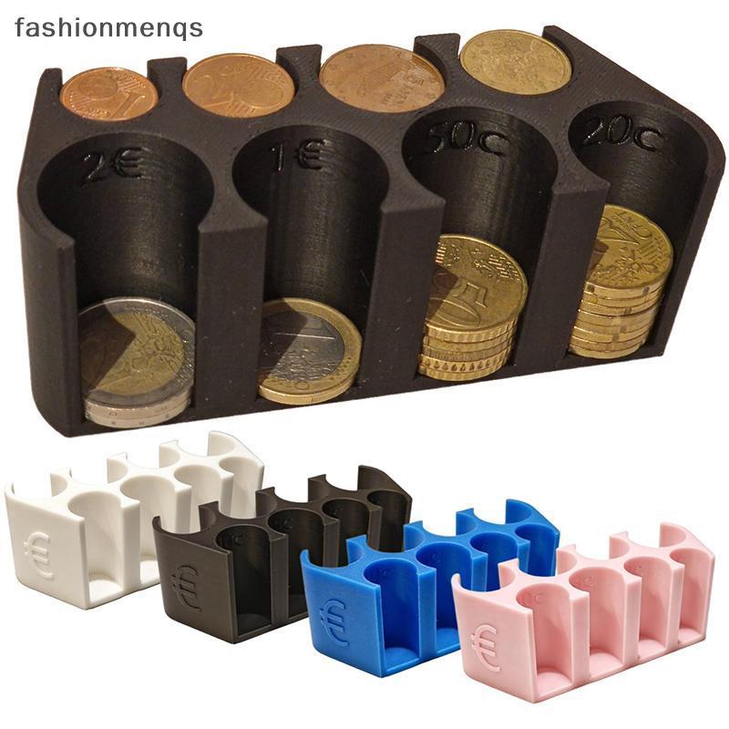 (GOOD) Euro กล่องเก็บเหรียญ Dispenser 2 Euro 1 Euro 50 Cent Holder Organizer for Home Shop Counters 