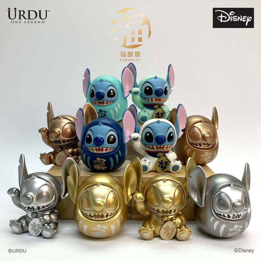 URDU Fubuya Disney Mystery Box Dharma Lucky Cat Stitch Stitch เครื่องประดับของเล่นอินเทรนด์ของขวัญรู