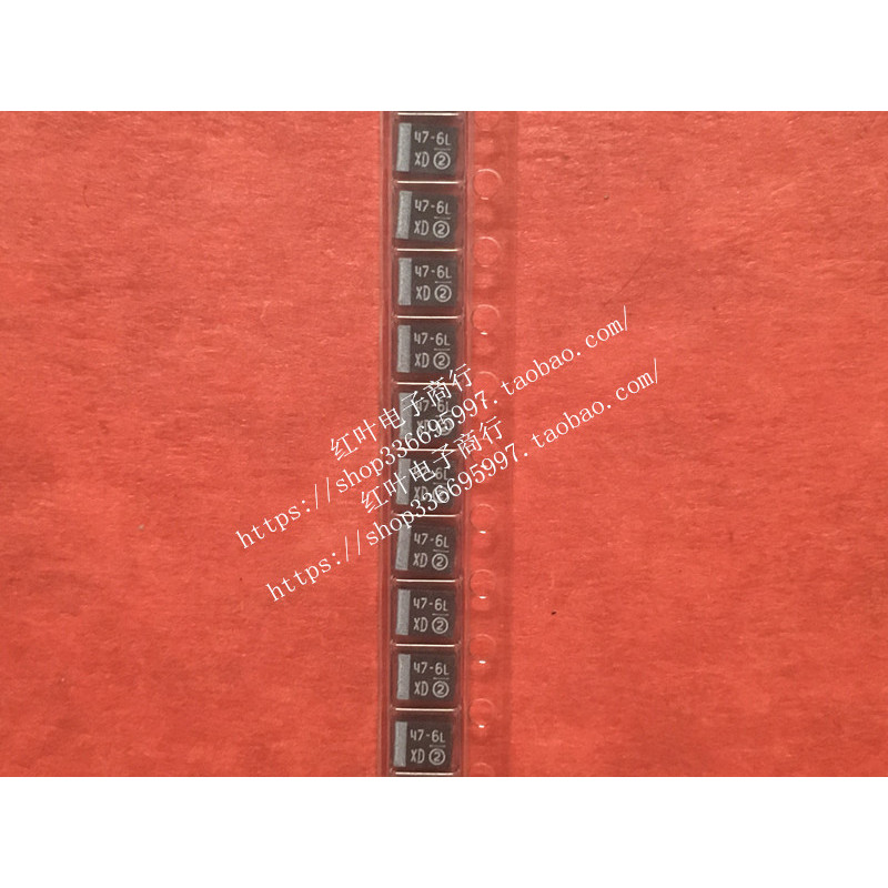 193D476X96R3B2TE3 6.3 V47uF B ประเภท 3528 VISHAY VISHAY สีดํา Tantalum Capacitor 47-6L