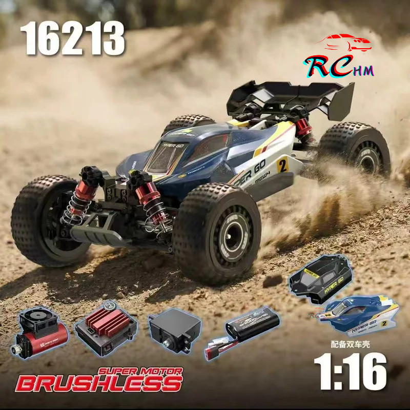 Mjx Hyper Go Rc รถอัพเกรด 3S 2500mAh แบตเตอรี่ 1/16 Scale Super มอเตอร์ไร้แปรง 4Wd Off Road Climbing Racing รีโมทคอนโทรล 16212 16213 16218 ผู้ใหญ่งานอดิเรก G5DW