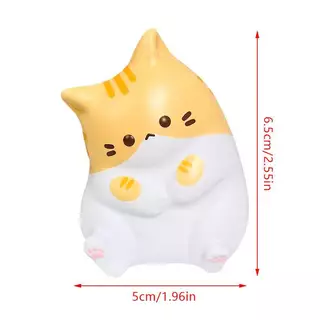 HFTH ใหม่แมวความเครียดบรรเทา Squishy ของเล่น PU ช้า Rising Squeeze Antistress Ball การ์ตูนเครื่องประดับตาราง Squishy ความเครียด Reliever ของเล่นร้อน