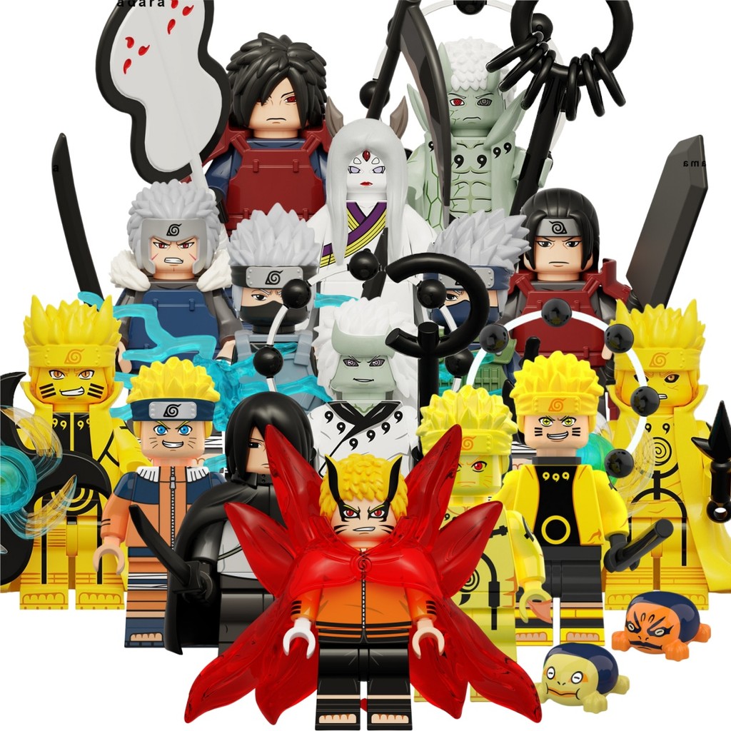 Naruto Action Figure Uzumaki Naruto Uchina Madara Hatake Kakashi Uchiha Obito Jiraiya Kaguya ของเล่น