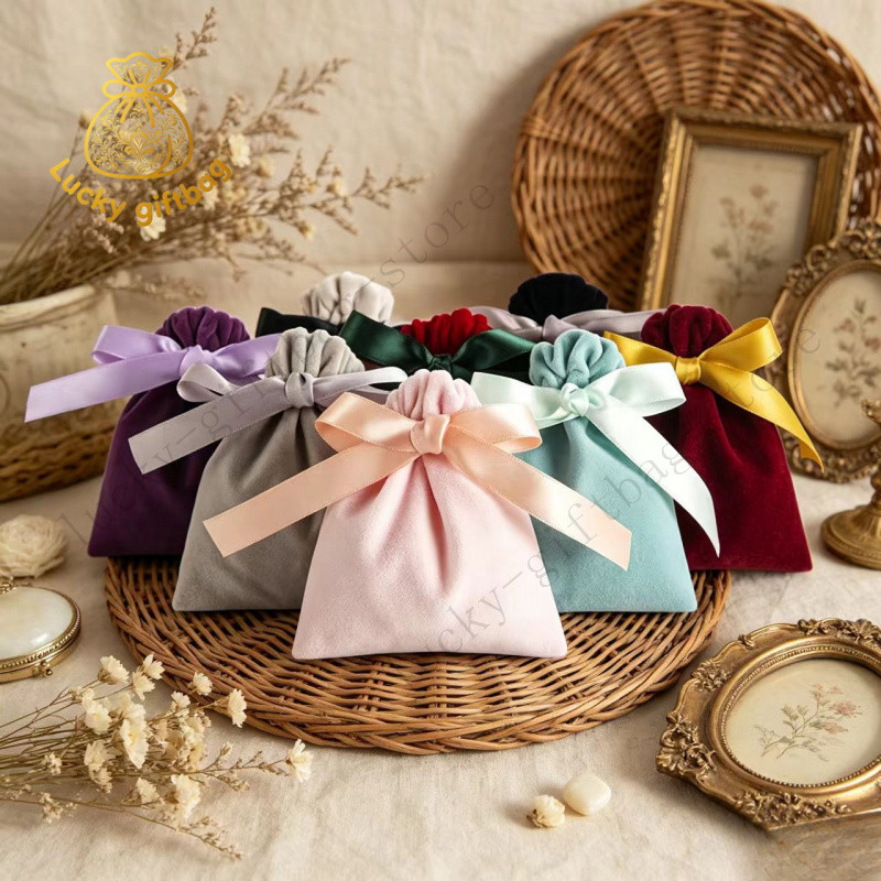 ผู้ผลิตขายส่ง Drawstring Flannel Bag ตุ๊กตาของขวัญเครื่องประดับ Flannel กํามะหยี่กระเป๋าเก็บเครื่องประดับถุงเก็บฝุ่น