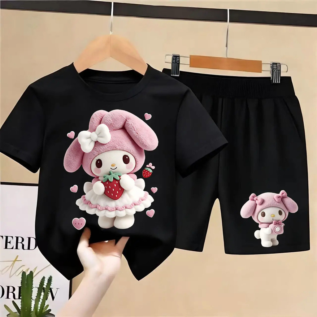 [Kids with]2026 เสื้อผ้าเด็ก ดใส่ในชีวิตประจำวันความมีชีวิตชีวาของวัยเยาว์  2 ชิ้น เซ็ตชุดเด็ก เสื้อ+กางเกง ชุดสองชิ้น