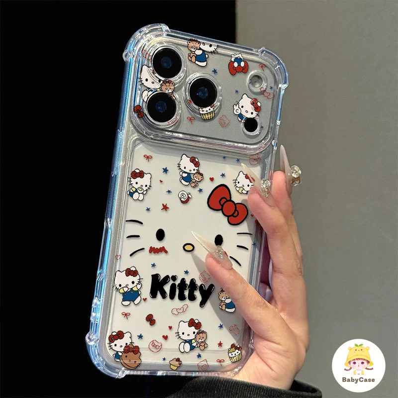 เอร์เคทีแคท เคสโทรศัพท์แบบหุ้มทั้งหมด เหมาะสำหรับ IPhone XR X XS Max 17AIR 13 15 12 14 8 16 11 17 Pro Max Plus