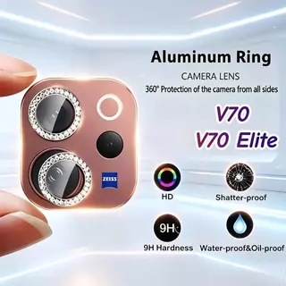 ฟิล์มกล้อง เพชร For VIVO V70 V70FE V70E LITE V29 V27 V27Pro Y100 Y04 Y04S ฟิล์มกันรอย ดีไซน์เพชร ฟิล์มเลนส์กล้องโลหะ