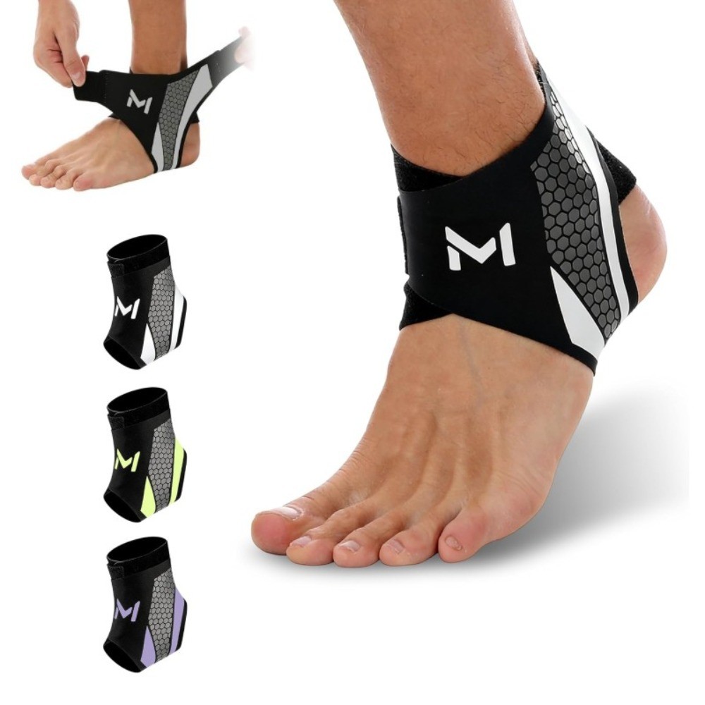 Lace Up ข้อเท้ารั้งการบีบอัดสนับสนุน Stabilizer Orthopedic Recovery Sleeve สําหรับบาสเกตบอลวิ่ง
