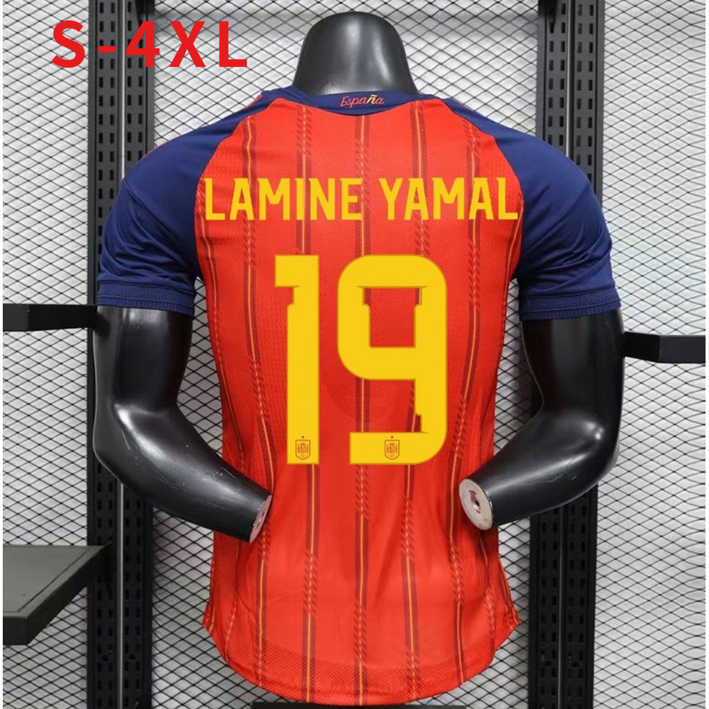 Player Issue Spain 2026/27 Mens Spain Away Short Sleeves Football Jersey T-Shirt