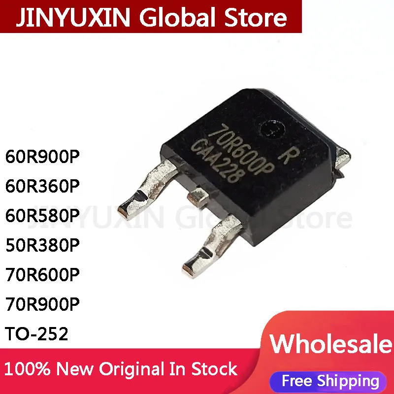 5 ชิ้น 60R900P 60R360P 60R580P 50R380P 70R600P 70R900P TO-252 ชิป IC ขายส่ง