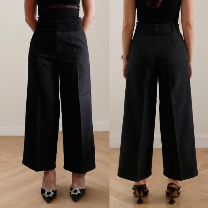 กางเกง 8 ส่วน ผ้าไมโคร ทรงกระบอก เกรดพรีเมียม (Size S-40นิ้ว) Women Clothing