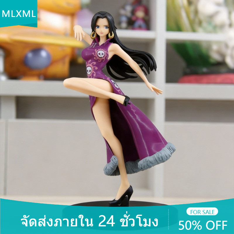 21 ซม.รุ่น Q น่ารัก Boa Hancock ONE PIECE อะนิเมะคอสเพลย์ Action Figure ตุ๊กตา Gacha สะสมของเล่นของขวัญสําหรับเด็กรถตกแต่งเค้กเครื่องประดับประติมากรรม MLML