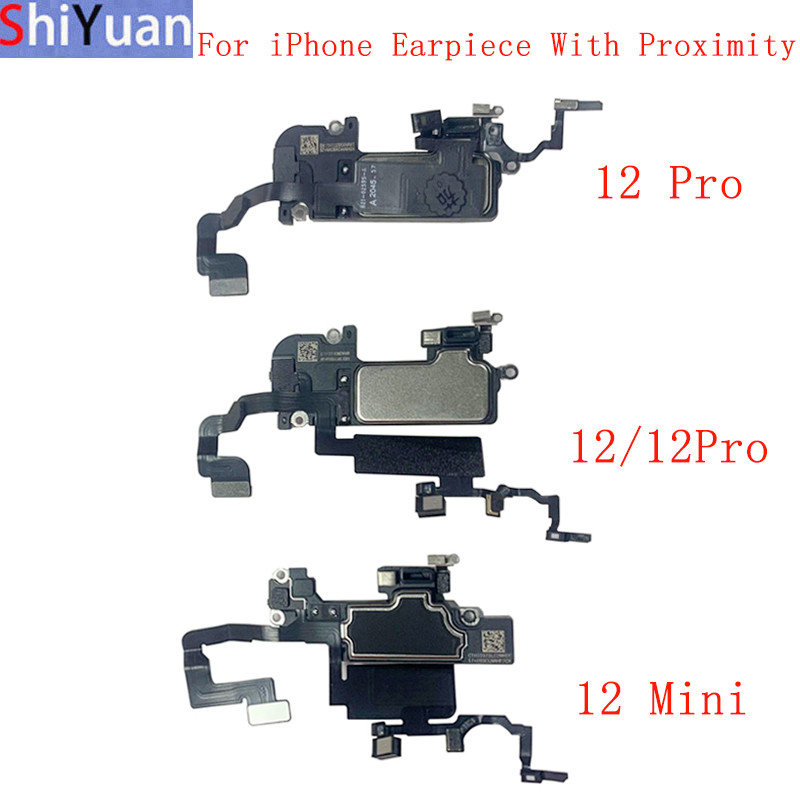 Light Proximity Sensor Flex Ribbon สําหรับ iPhone 12 12 Pro Max 12 Mini หูฟังลําโพง Flex Cable อะไหล่