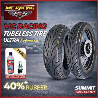 MC RACING MOTORCYCLE TUBELESS TIRE ANTI-SLIP 13" 14" 17"INCH ORIGINAL Gulong w/ FREE SEALANT&PITO