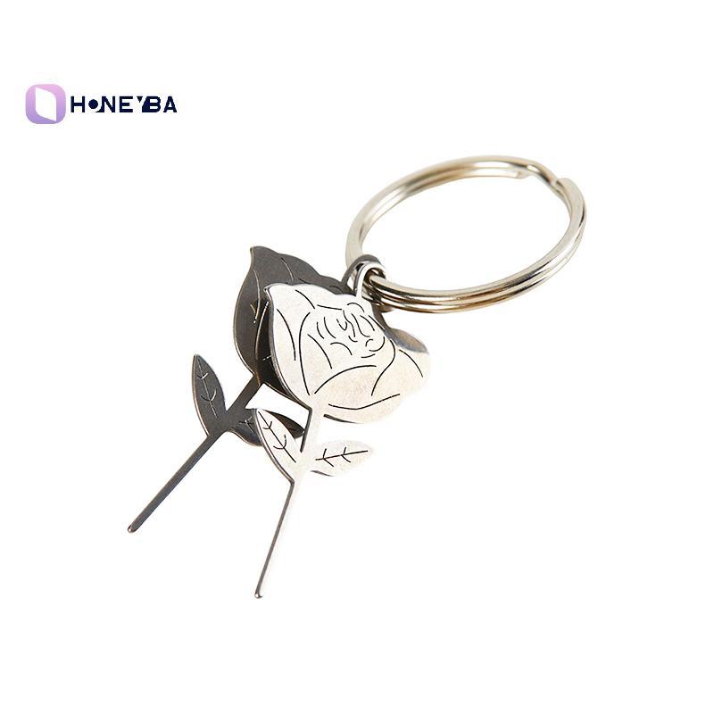 <Honeyby> 2 ชิ้น/เซ็ต Rose Shape เข็มสแตนเลสสําหรับสมาร์ทโฟนซิมการ์ดถาดกําจัด Eject Pin Key เครื่องมือ Universal Thimble Nice