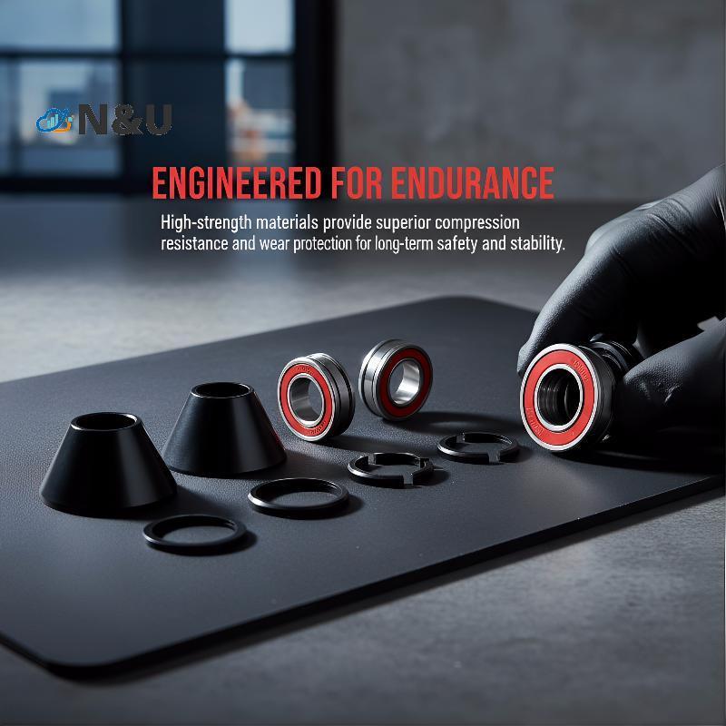 N&U Bowl Group Bearing Assembly Set สําหรับ Kukirin G2 Master ชุดหูฟังไฟฟ้าสกู๊ตเตอร์ที่เชื่อถือได้ 