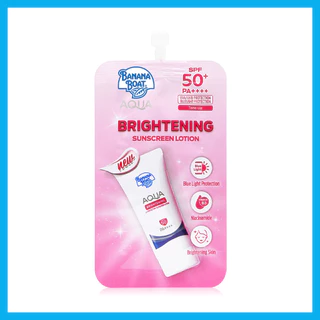 Banana Boat Aqua Brightening UV Protection Sunscreen Lotion SPF50+ PA++++ 7ml บานาน่า โบ๊ท โลชั่นกันแดดแบบซอง.