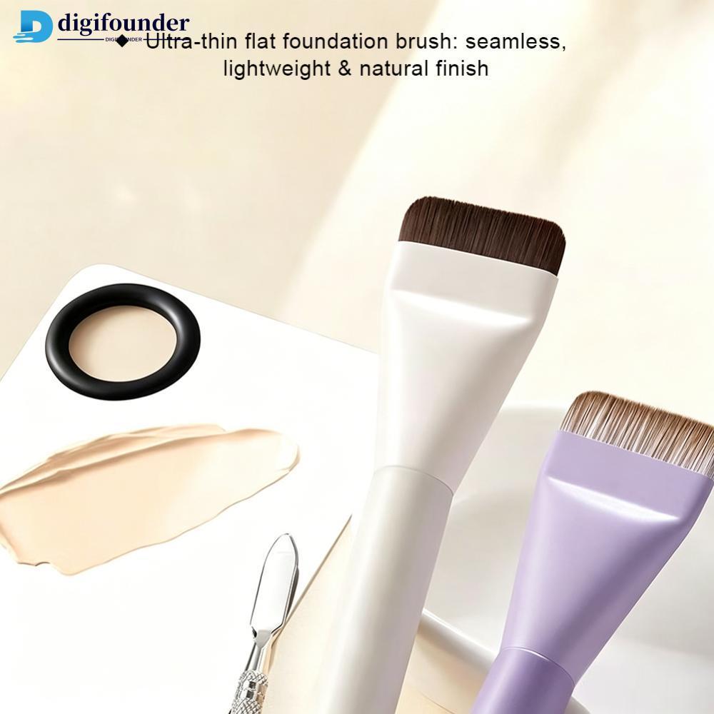 DIGIFOUNDER Flat Head Foundation Brush Straight Cut แปรงแต่งหน้าสําหรับ Liquid Foundation & Face Mas