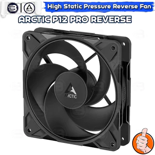 [CoolBlasterThai] ARCTIC P12 PRO REVERSE PST BLACK (size 120 mm.) X3 Value Pack PC Fan Case ประกัน 6 ปี