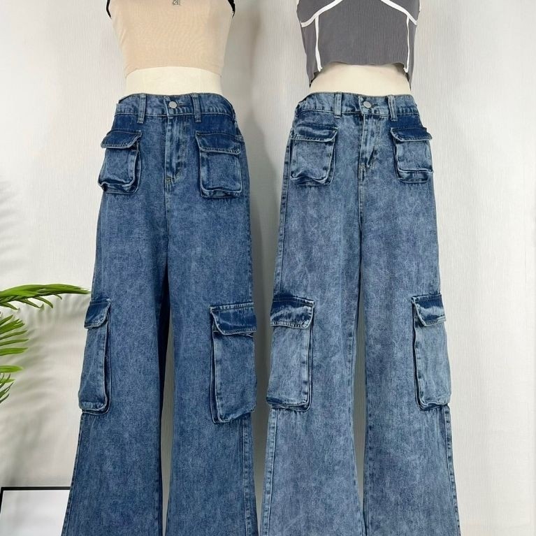JR SHOP N108 CARGO JEANS PANTS (JR004)