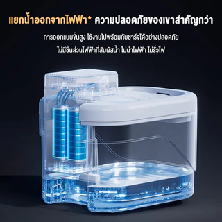 น้ำพุแมวสัตว์เลี้ยงอัต น้ําพุแมวอัตโนมัติ น้ำพุแมวไร้สายอัตโนมัติSmart Pet Fountainน้ำพุสัตว์เลี้ยงอัจฉริยะ ถอดล้างได้
