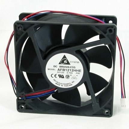 Delta Electronics AFB1212HHE พัดลมระบายความร้อนความเร็วสูง 120x120x38 มม. เซ็นเซอร์ RPM