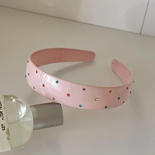 ที่คาดผมอะคริลิคสําหรับผู้หญิง Rhinestones สีสันสดใส