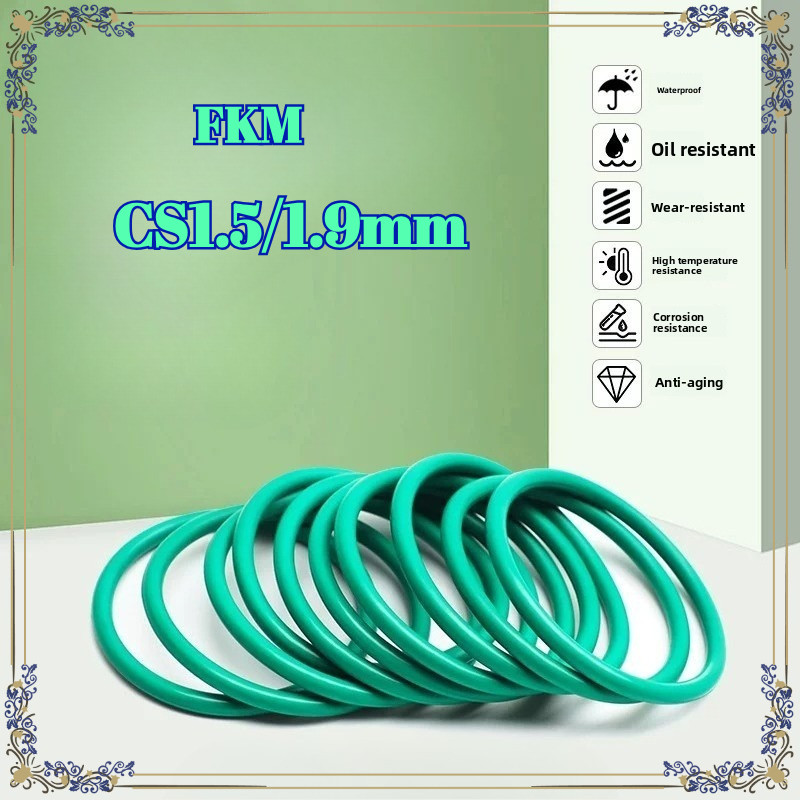 {{{ZC-LMF}}} FKM Fluorine Rubber O-Ring Wire เส้นผ่านศูนย์กลาง 1.5/1.9 มม. แหวนปิดผนึกทนอุณหภูมิสูงท