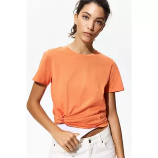 H&M(เอชแอนด์เอ็ม) เสื้อยืดคอตตอน ผู้หญิง 1270848_9