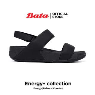 Bata บาจา Energy+ รองเท้าแตะรัดส้น ยอดฮิต สวมใส่ง่าย รองรับน้ำหนักเท้า สำหรับผู้หญิง สีดำ รหัส 5316055