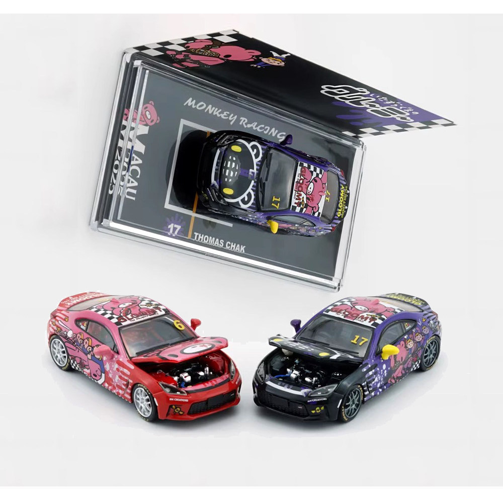 BMC 1: 64 Toyota GR86 รถสปอร์ตรถของเล่นโลหะผสม 2025 Macau GT Racing Car Model Collection