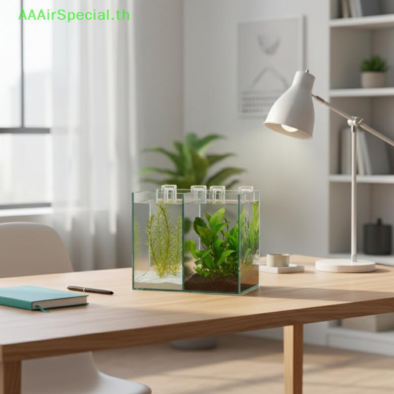 AAAirSpecial 10 ชิ้น Mini อะคริลิค Aquarium ฝาครอบกระจก Braet กรอบสนับสนุนผู้ถือที่ปลอดภัยสําหรับถังปลาฝาปิดติดตั้งง่ายที่บ้าน TH