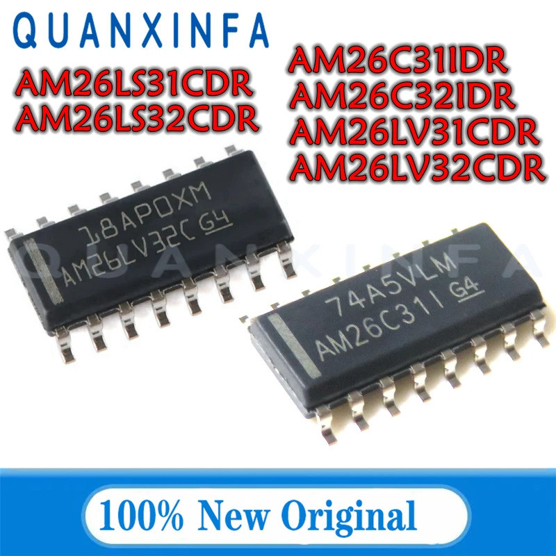 10PCS AM26C31IDR AM26C32IDR AM26LS31CDR AM26LS32ACDR AM26LV31CDR AM26LV32CDR AM26LV31C AM26LV32C AM2