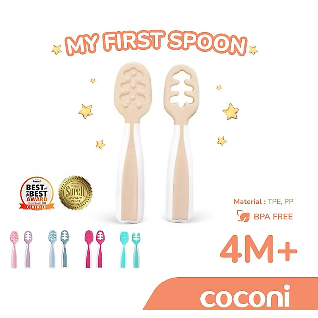 Coconi My First Pre Spoon 2 ชิ้น / ช้อนหัดกินเด็ก 2 ชิ้น