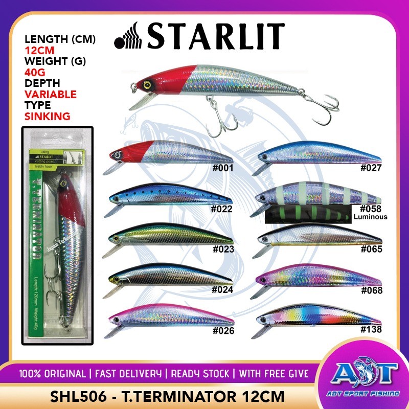 STARLIT HARD LURE SHL506 (12CM 40G SINKING MINNOW)