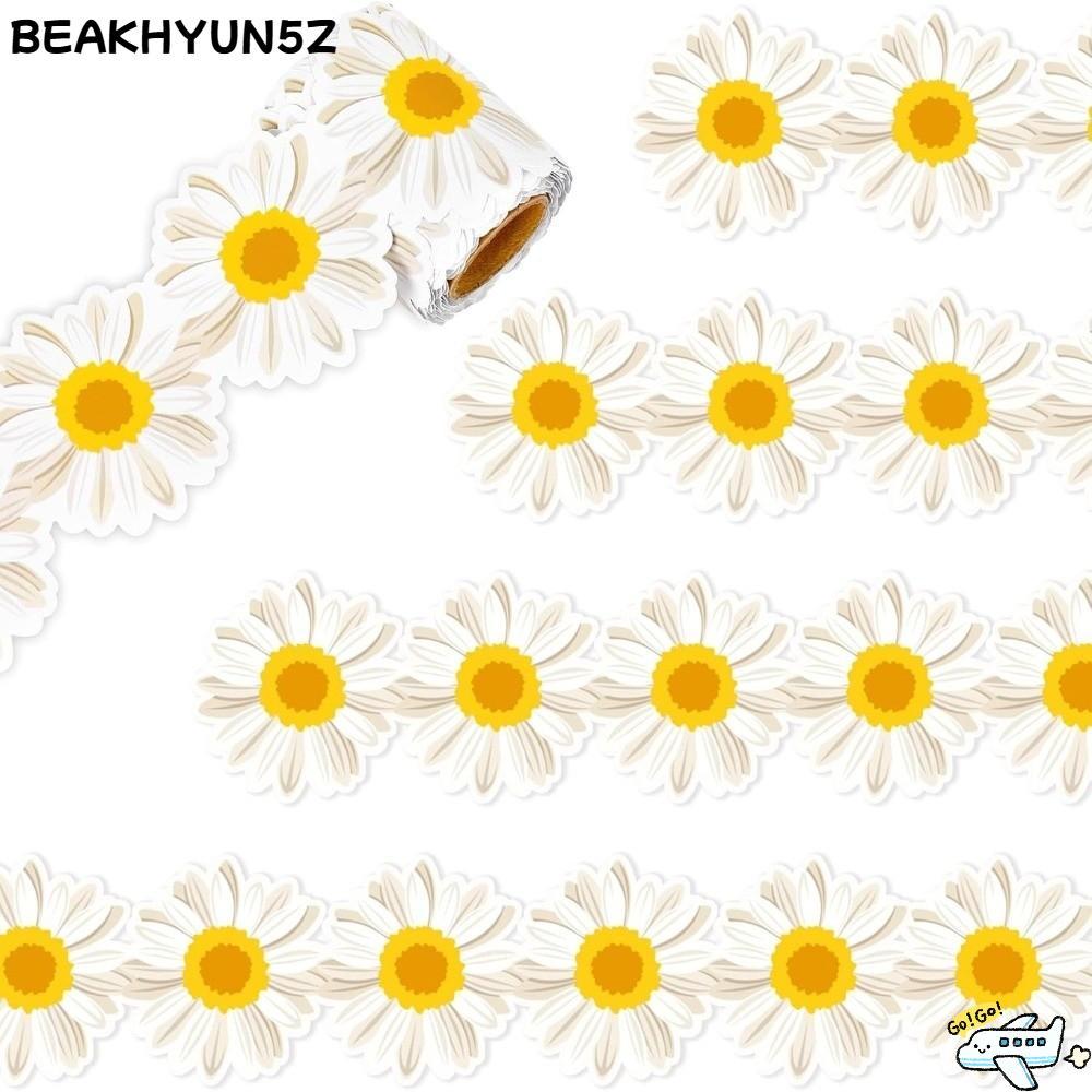 BEAKHYUN5Z กระดาษชายแดน, กระดาษกาวในตัวกระดานดํา Bulletin Board Border, 7.5 ซม. DIY Border ห้องเรียนตกแต่งงานฝีมือทํามือ