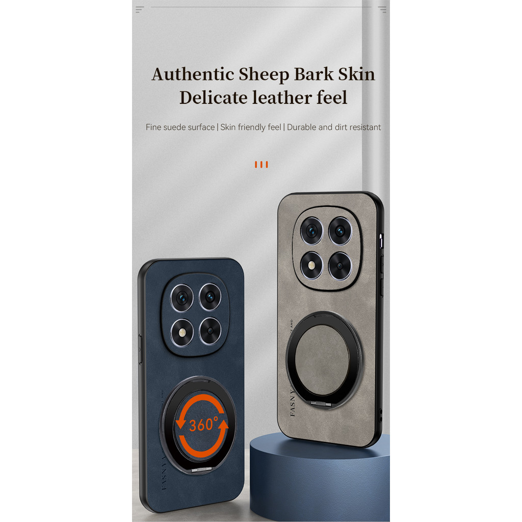 เคส Xiaomi Redmi Note 14 4G 24117RN76G 24117RN76O 24117RN76E เปลือกผู้ถือแหวนป้องกันการตก adopts เปล