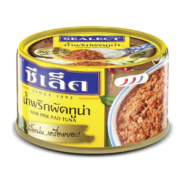 ซีเล็ค ทูน่าปรุงสำเร็จสูตรน้ำพริกผัด Sealect Tuna Chili Paste Sauce 95g.
