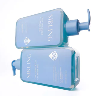 SIBLING Daily Skin Detox Gel Cleanser 300ml เจลล้างหน้าซิบบลิ้ง แพ็กเกจ Cinnamoroll ทำความสะอาดผิวล้ำลึก อ่อนโยน.