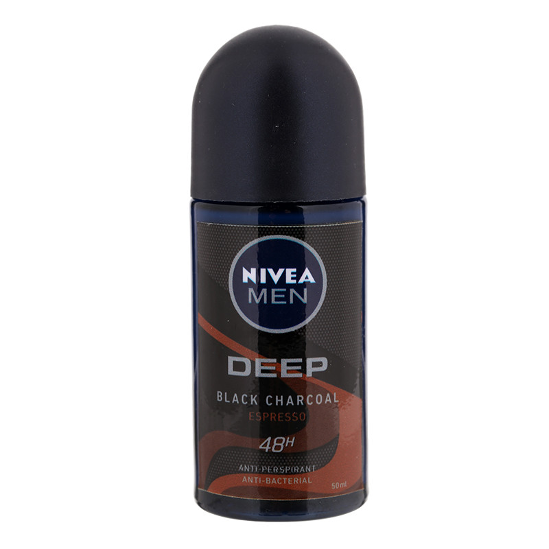 นีเวียเมนโรลออนดีพบราวน์ 50มล. Nivea Men Roll On Deep Brown 50ml. [หมายเลขบาร์โค้ด 8850029029672 ]
