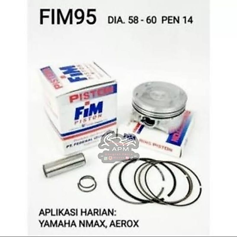 PISTON KIT/ PISTON SET FIM95 NMAX, AEROX, VISION BT3, R15 BK6, WR155 FIM 95