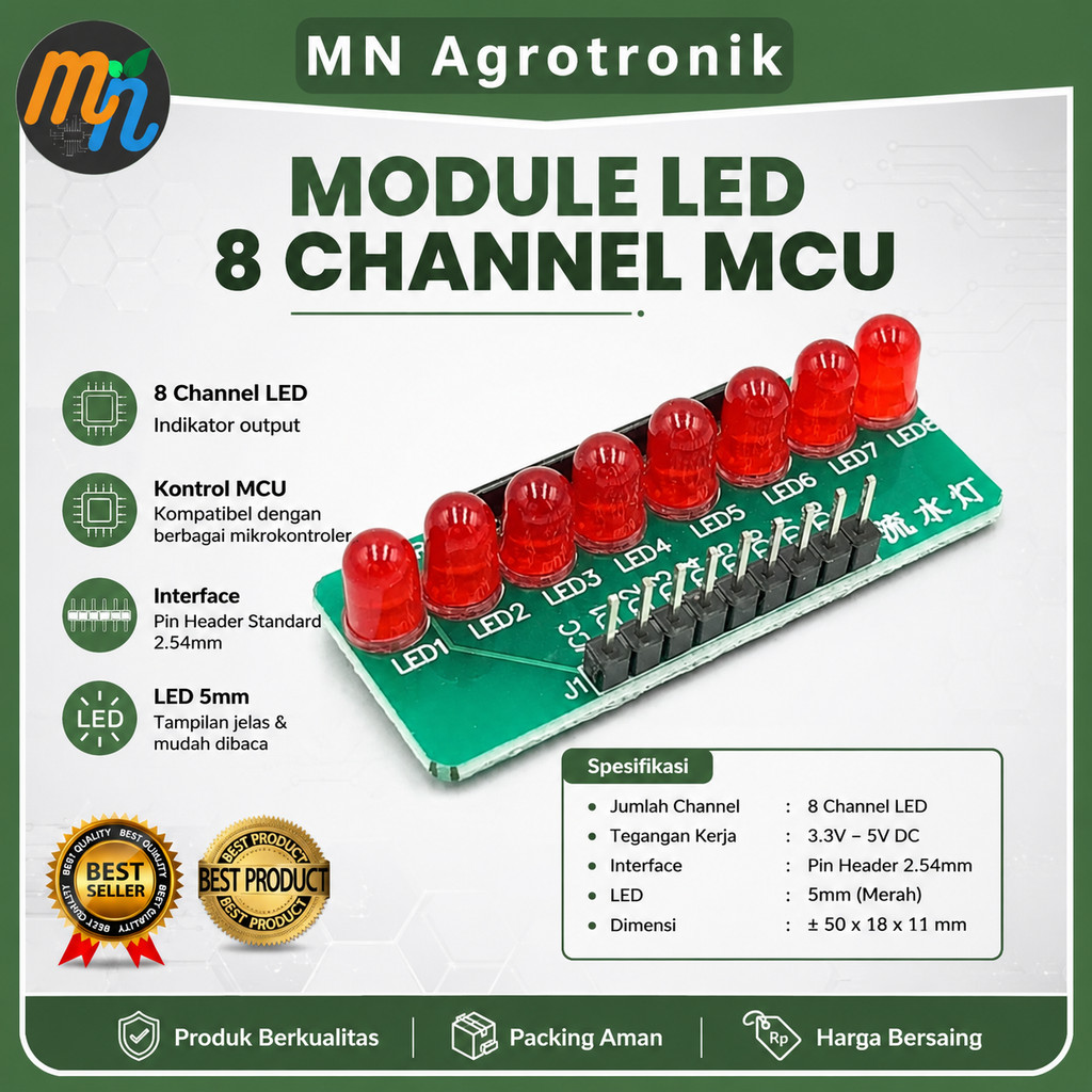 โมดูล LED 8 CHANNEL MCU